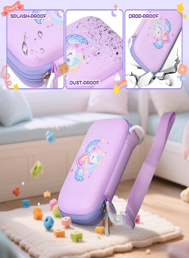 كومكيس جراب هاتف ذكي للأطفال متوافق مع هواتف KOKODI/Luoba/Yosfeng/Luyiilo/WEOLULI/MOTCTQVD/UCIDCI، حقيبة حامل هاتف لعبة تعليمية للأطفال الصغار - بنفسجي - Image 5